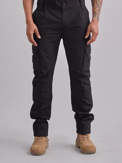 Black Ripstop Tactical Pant – Durable, tear-resistant combat wear for military and outdoor use