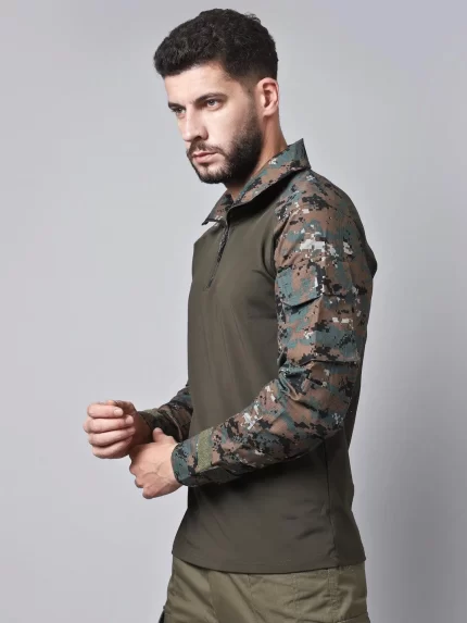 Super Digital Full Sleeves Tactical T-shirt (C-type) – Advanced camouflage, durable, and breathable tactical shirt for outdoor and military use.