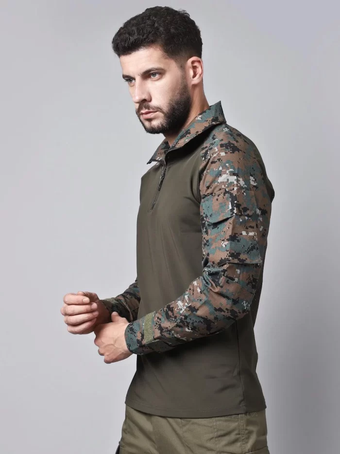Woodland Full Sleeves Tactical T-shirt - Durable and Comfortable Tactical Gear