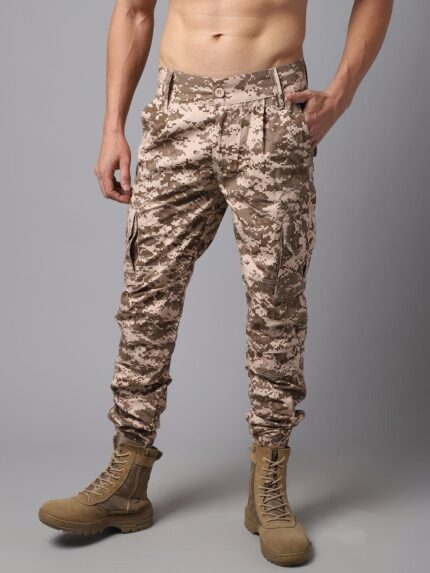 Brown Desert Ripstop Tactical Pant with cargo pockets and reinforced knees for military and outdoor use