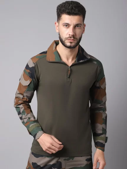 I A Full Sleeves Tactical T-shirt (C-type) – Military-grade performance wear for outdoor professionals and armed forces.