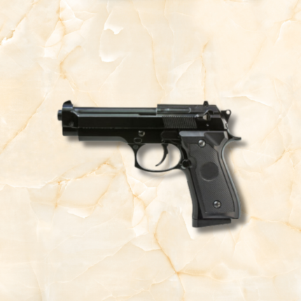 Rubberised Pistol Sample used for NCC, police, and military training – realistic dummy pistol replica