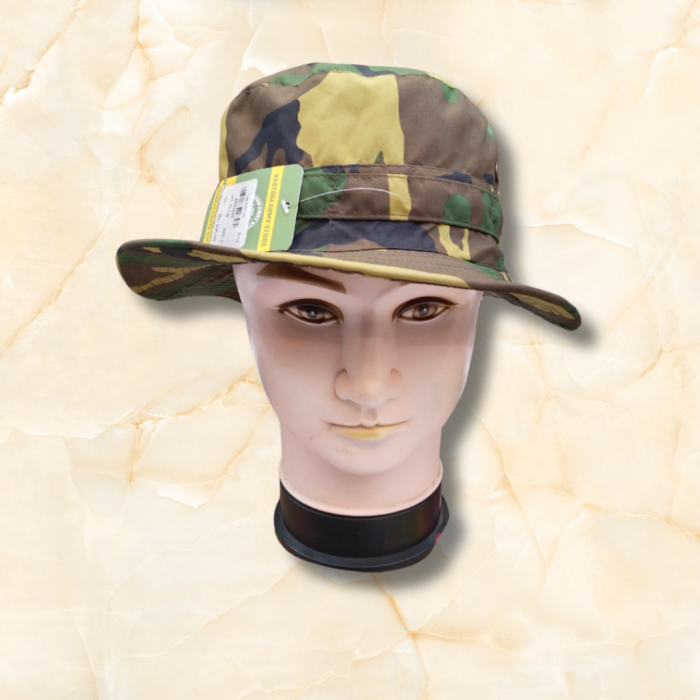 Durable Army Hat for Men with Adjustable Strap and Wide Brim