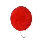 Bright red NCC pom pom accessory for cadet beret caps – ideal for National Cadet Corps uniform requirements.