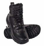 Allen Cooper 6053 Black Boots for Men – Durable Steel Toe Safety Footwear with Anti-Slip PU Sole
