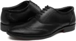 Elegant leather Brogue Shoe OMNI with classic wingtip detailing for men, ideal for formal and semi-formal wear.